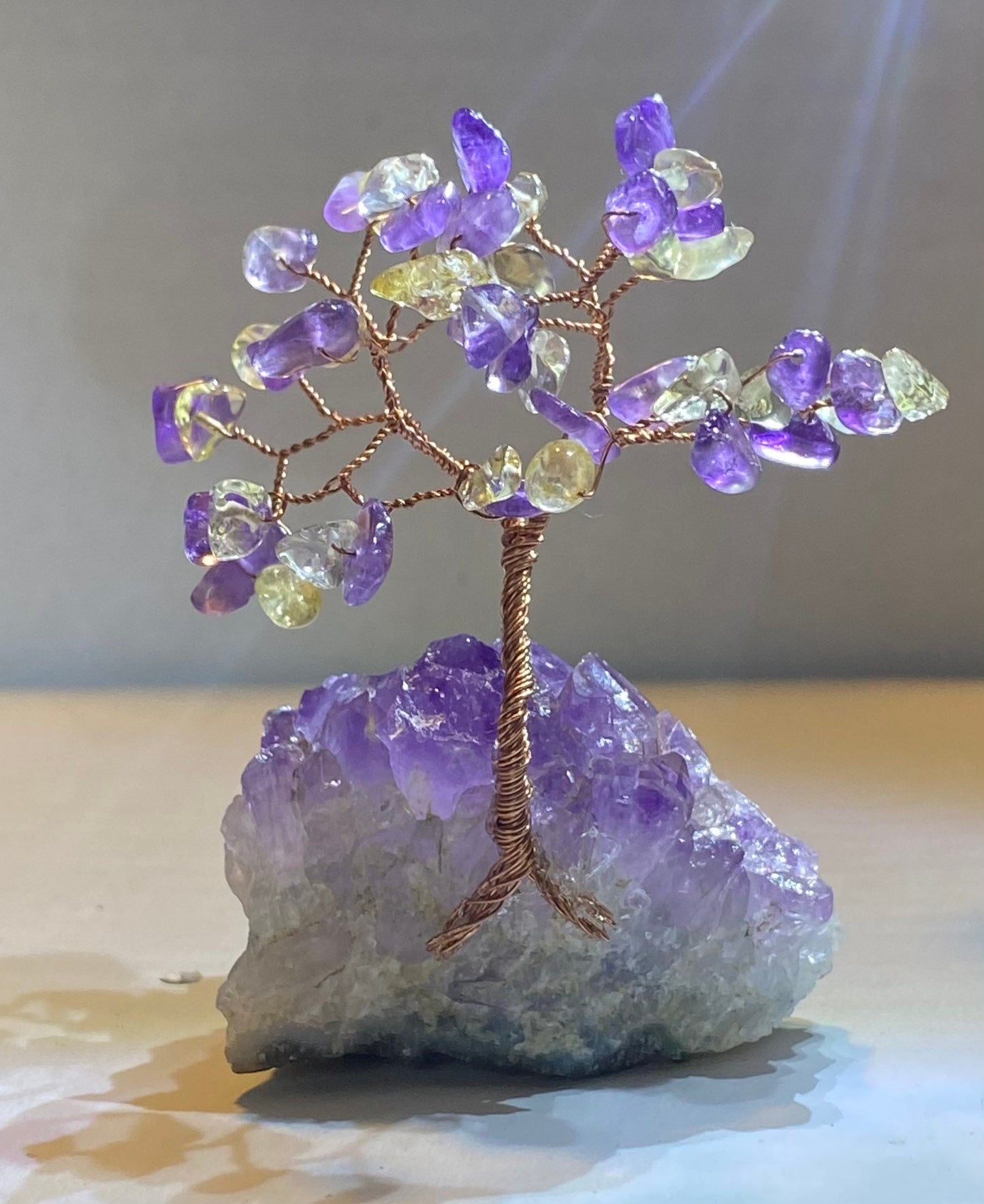 Mini amethyst and citrine tree Mother's Day